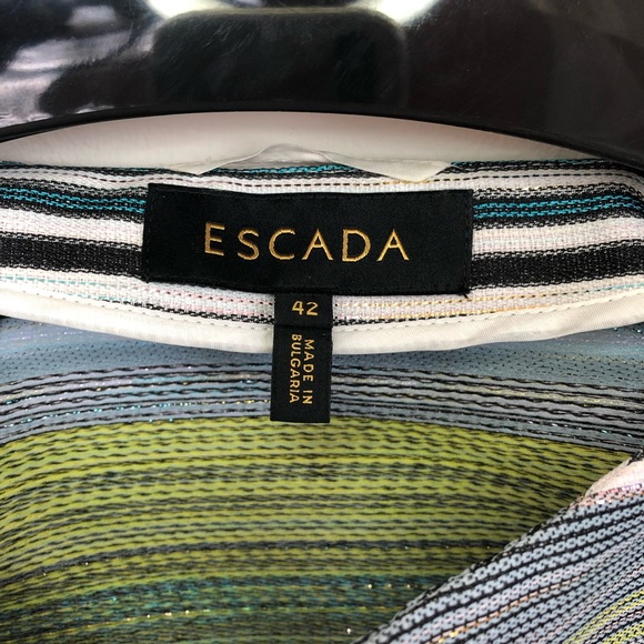 Escada Banora Stripe Lurex Jacket - Picture 5 of 8